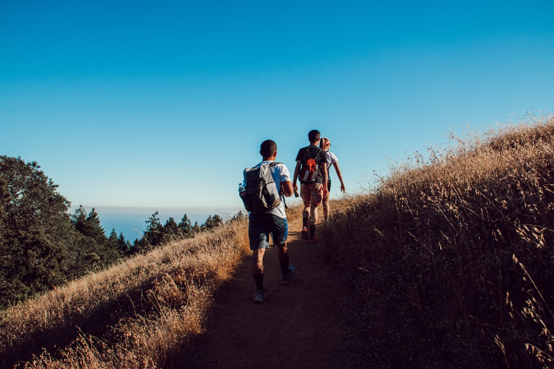 the awe-inspiring beauty of hiking: a vast mountain range stretches into the distance, its jagged peaks adorned with snow